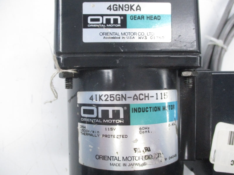 ORIENTAL MOTOR 4IK25GN-ACH-115 115V UNMP