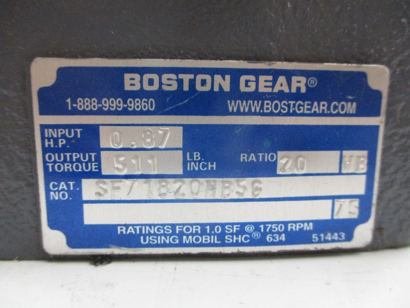 BOSTON GEAR SF71820NB5G NSNP