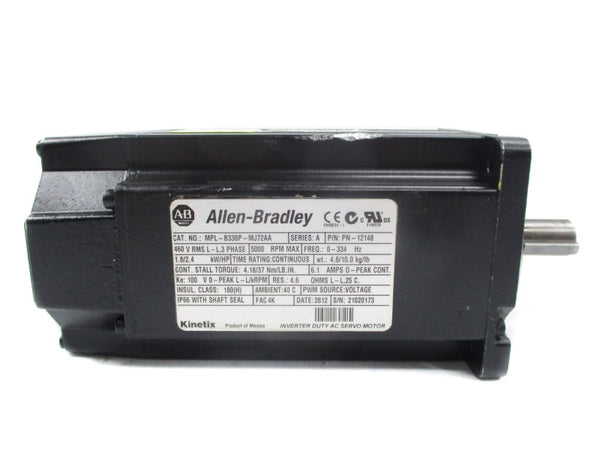 ALLEN BRADLEY MPL-B330P-MJ72AA SER. A 460V 6.1A NSNP