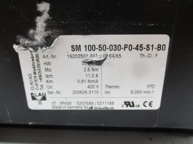 ELAU SM100-50-030-P0-45-S1-B0 400V 11.0A NSNP