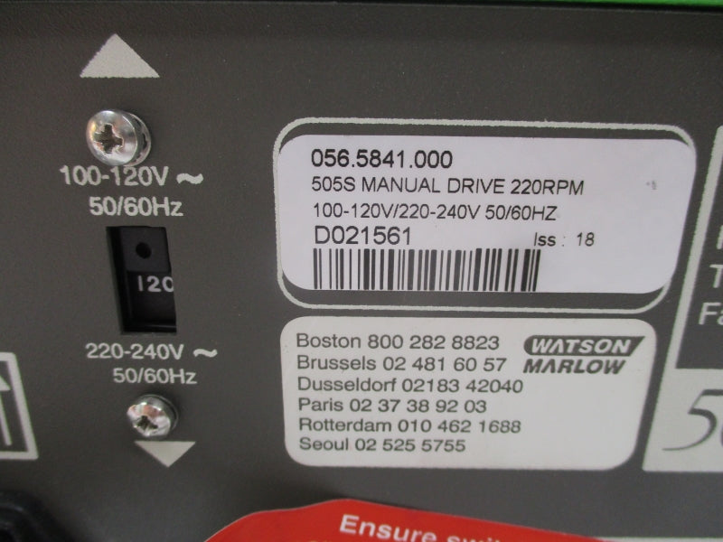 WATSON MARLOW 505S 0.56.5841.000 240V NSNP