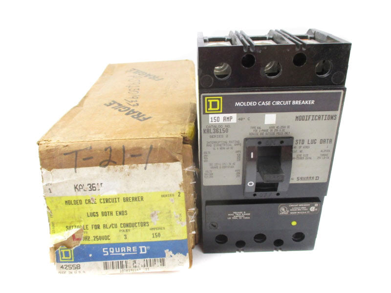 SQUARE D KAL36150 SER. 2 600VAC 150A NSMP