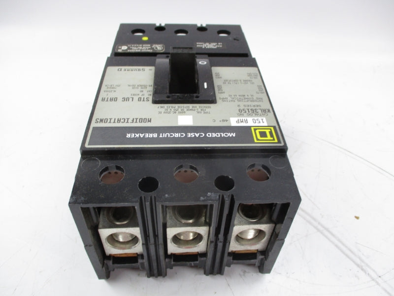 SQUARE D KAL36150 SER. 2 600VAC 150A NSMP