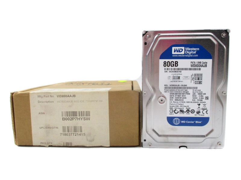 WESTERN DIGITAL WD800AAJB 12VDC 0.50A 80GB NSMP