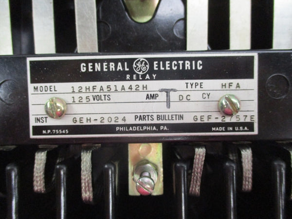 GENERAL ELECTRIC 12HFA51A42H 125VDC NSNP