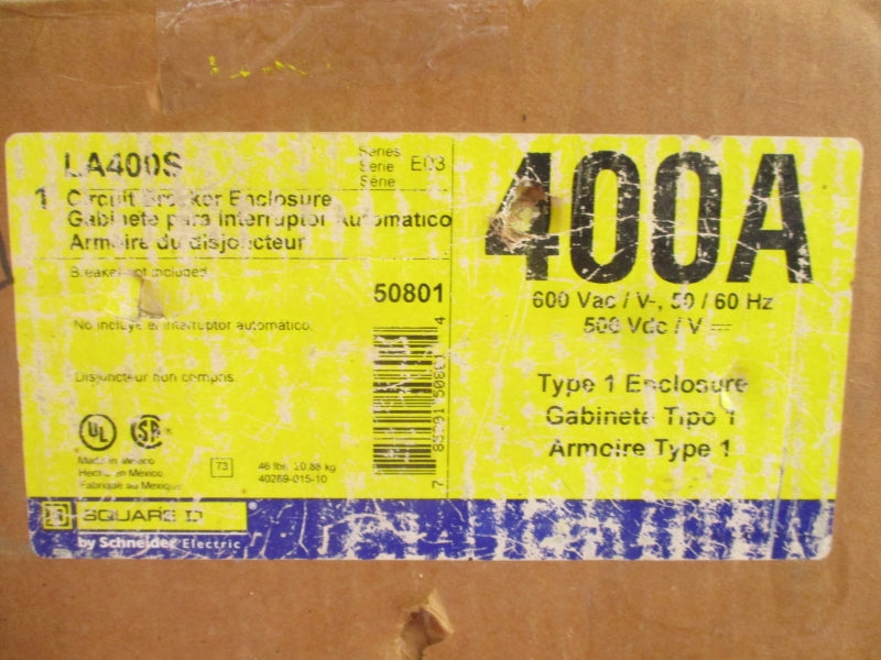 SQUARE D LA400S SER. E03 600VAC 400A NSMP