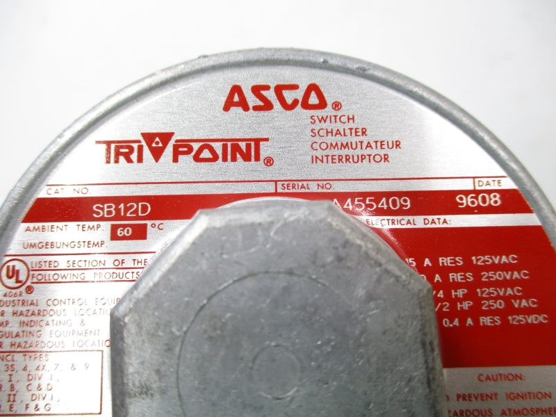 ASCO SB12D 125/250VAC 15A 60'C NSMP