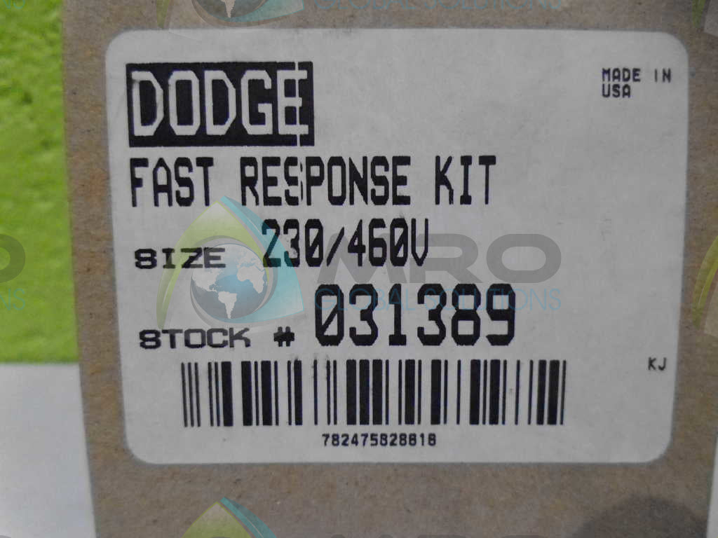 DODGE 031389 RESPONSE KIT *NEW IN BOX*