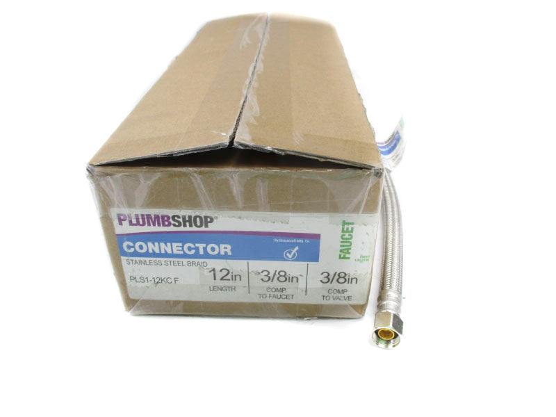 PLUMBSHOP PLS1-12KCF (PKG OF 25) 12" 3/8" NSMP