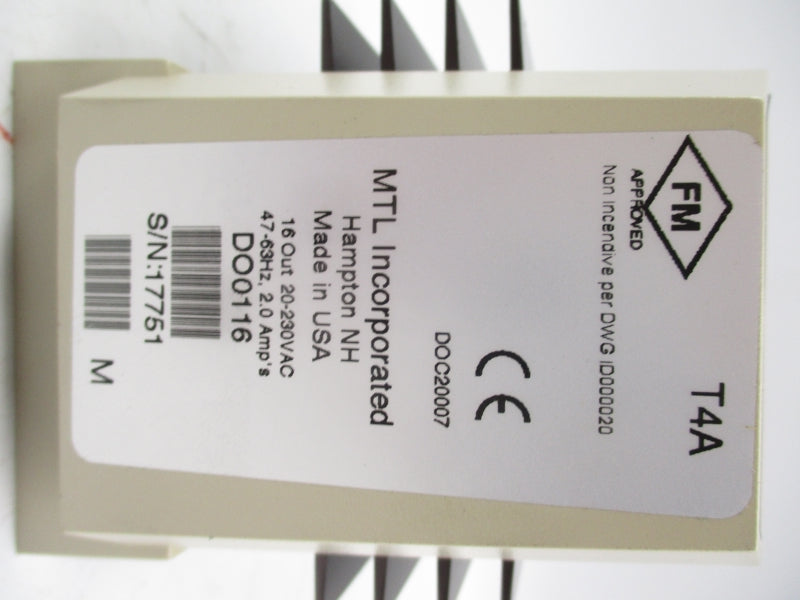 MTL DO0116 20-230VAC 2.0A NSNP