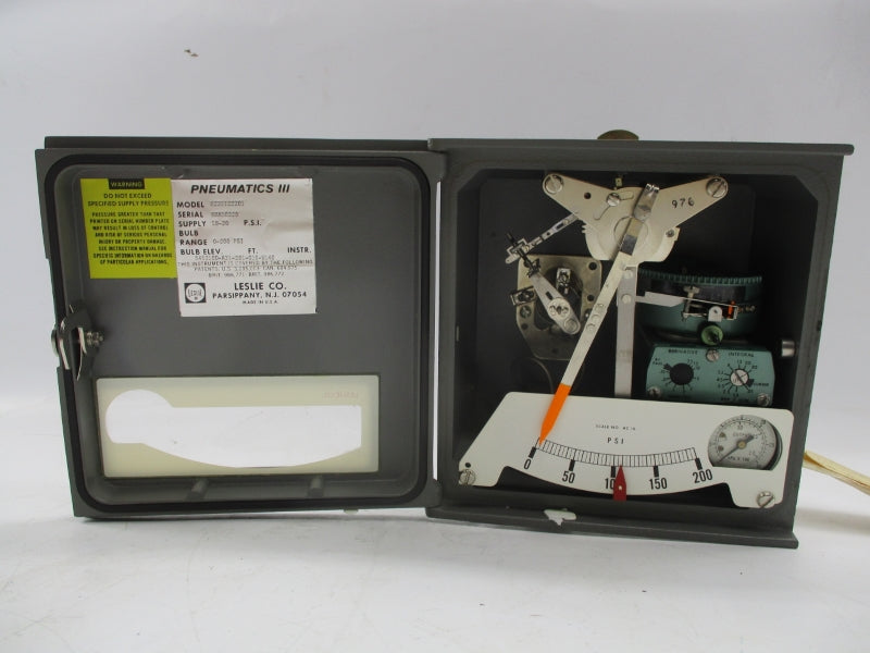 LESLIE CONTROLS U231122201 0-200PSI UNMP