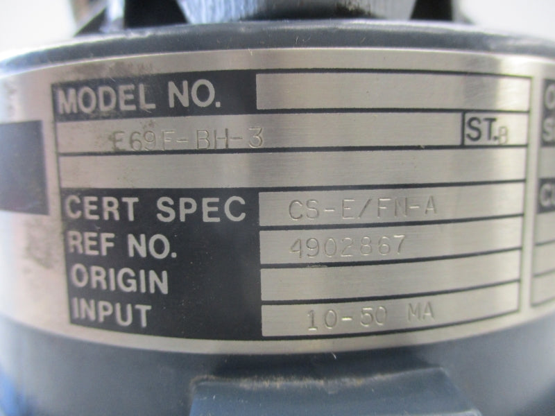 FOXBORO E69F-BH-3 3-27PSI UNMP