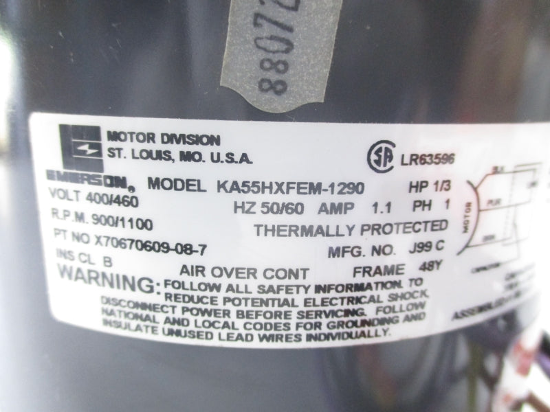 EMERSON X70670609-08-7 KA55HXFEM-1290 400/460V 1.1A NSNP