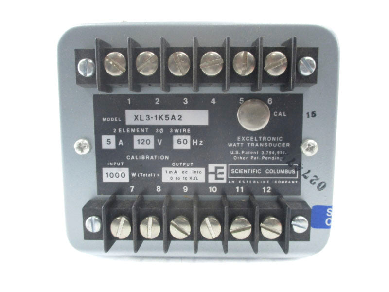SCIENTIFIC COLUMBUS XL3-1K5A2 120V 5A NSNP