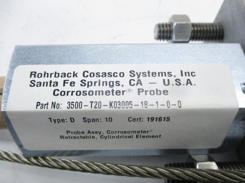 ROHRBACK COSASCO SYSTEMS 3500-T20-K03005-18-1-0-0 NSNP