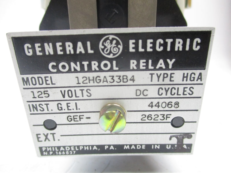 GENERAL ELECTRIC 12HGA33B4 125V NSMP