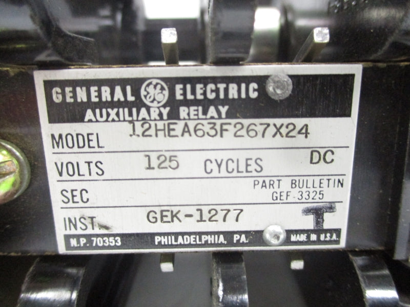 GENERAL ELECTRIC 12HEA63F267X24 125VDC NSMP
