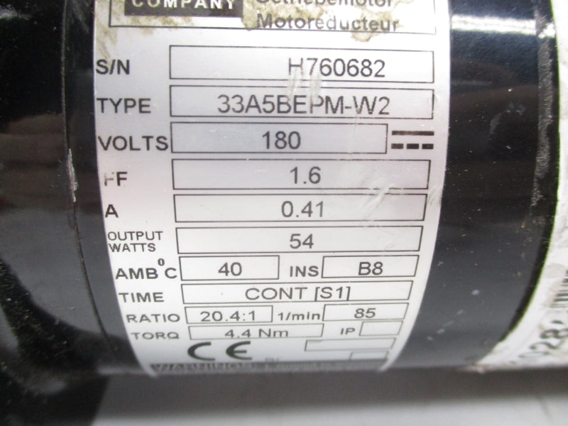 BODINE 33A5BEPM-W2 180V 0.41A NSNP