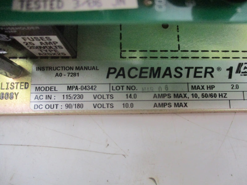 CMC MPA-04342 115/230V 14.0A NSMP