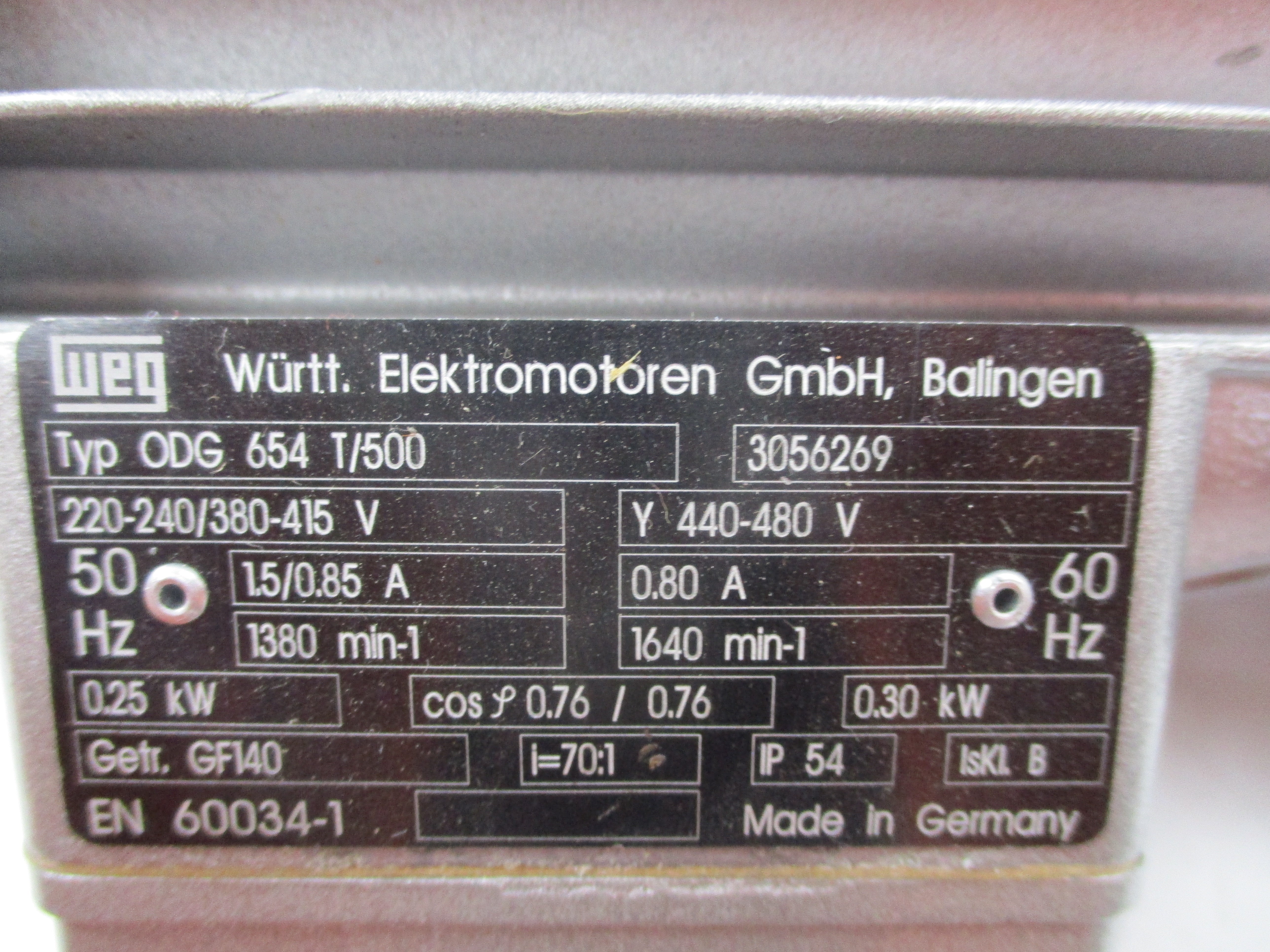 WEG ODG654T/500 480V 0.80A NSNP