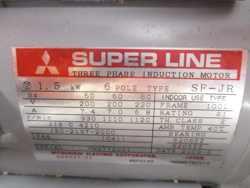 MITSUBISHI SF-JR1.5KW6P 200/220V 7.4A NSMP