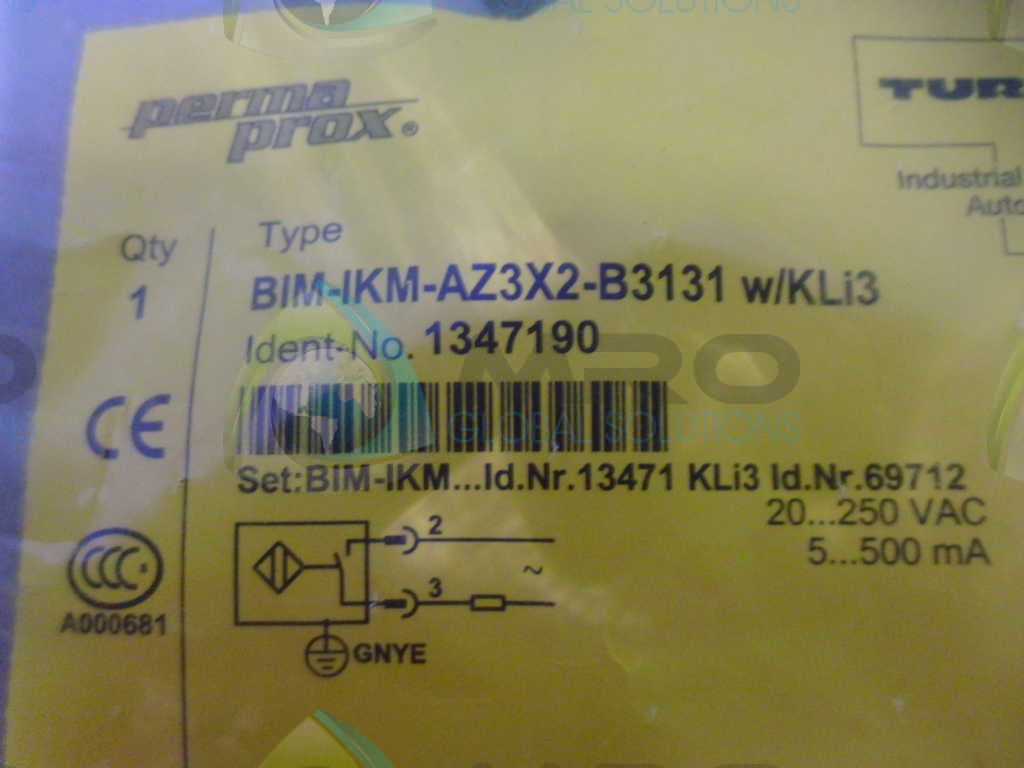TURCK BIM-IKM-AZ3X2-B3131 w/ KLI3 CYLINDER POSITION SENSOR *NEW IN FACTORY BAG*