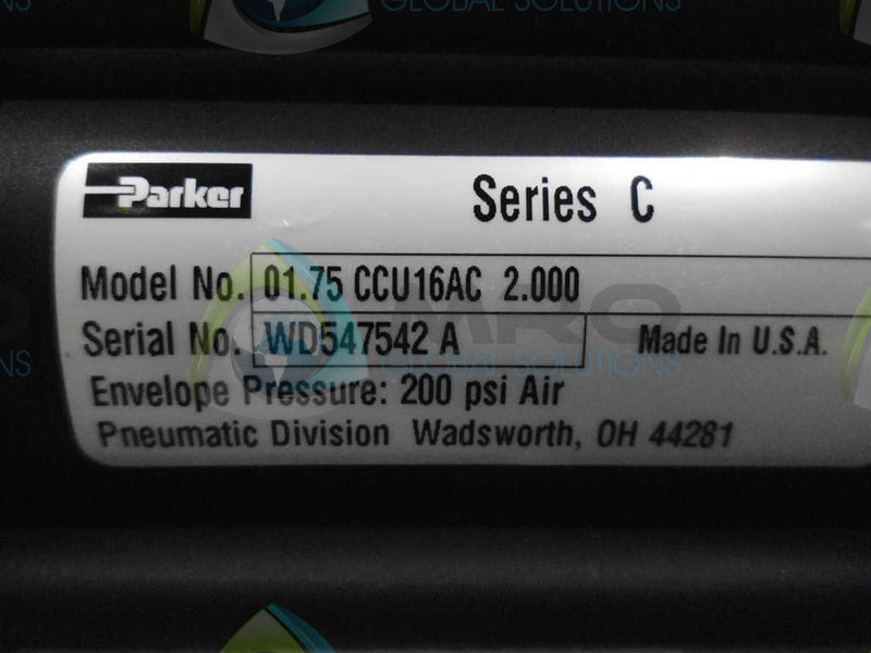 PARKER 01.75 CCI16AC 2.000 CYLINDER *NEW NO BOX*