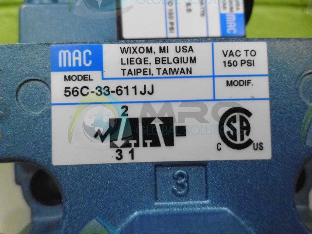 MAC 56C-33-611JJ VALVE *NEW NO BOX*