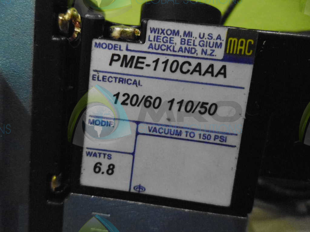 MAC 912B-PM-110CA VALVE *NEW NO BOX*