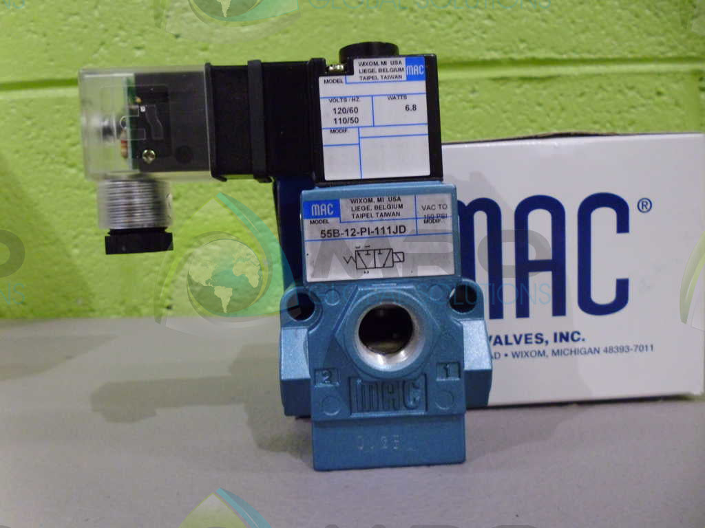 MAC 55B-12-PI-111JD VALVE *NEW IN BOX*