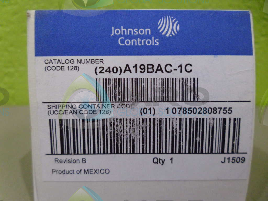 JOHNSON CONTROLS A19BAC-1C THERMOSTAT *NEW IN BOX*