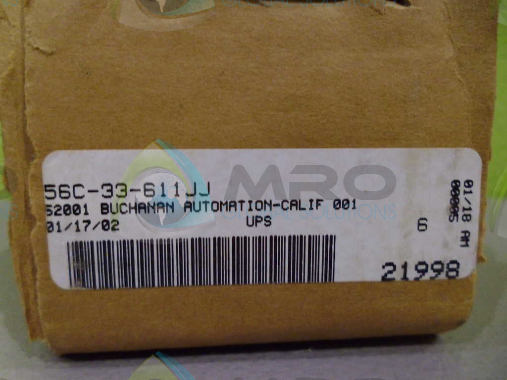 MAC 56C-33-611JJ VALVE *FACTORY SEALED*