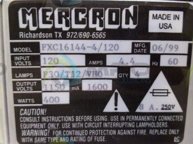 MECRON FXC16144-4/120 POWER SUPPLY *USED*