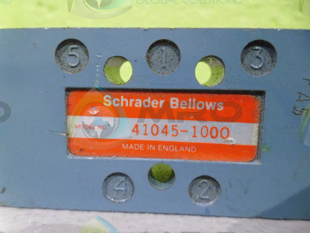 SCHRADDER BELLOWS 41045-100 VALVE *USED*