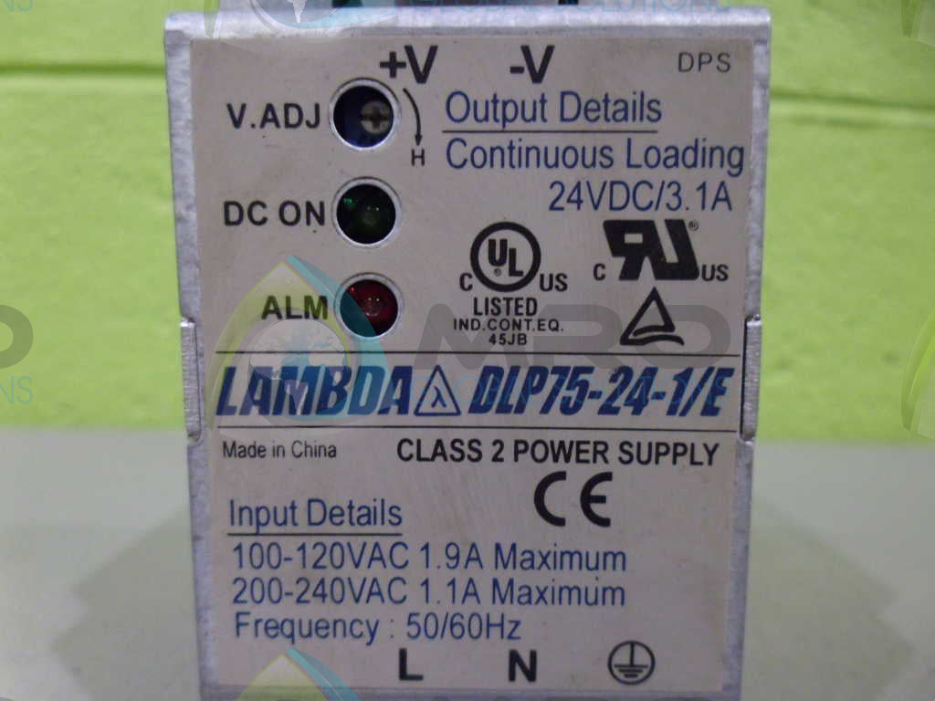 LAMBDA DLP75-24-1/E POWER SUPPLY *USED*
