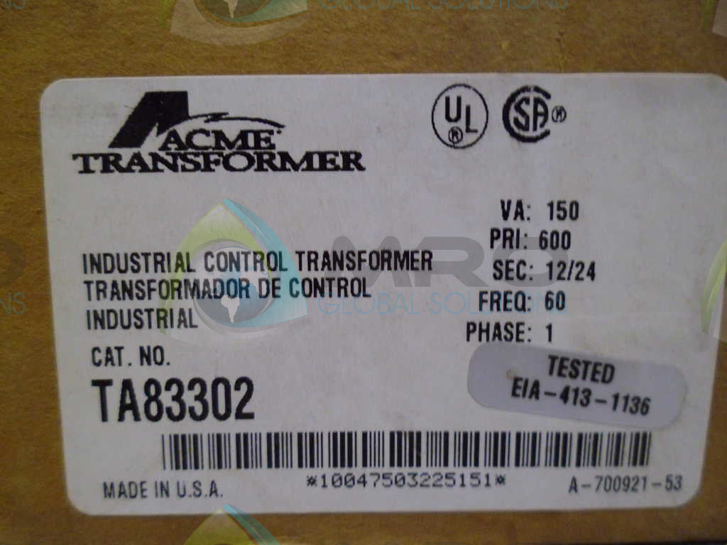 ACME TA83302 TRANSFORMER *NEW IN BOX*