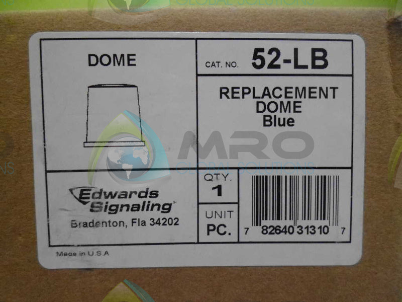 EDWARDS 52-LB REPLACEMENT DOME *NEW IN BOX*