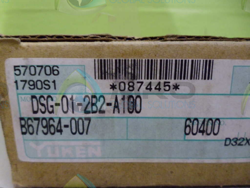 YUKEN DSG-01-2B2-A100-60400 VALVE *NEW IN BOX*