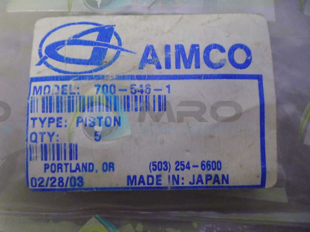 AIMCO 700-546-1 PISTON *NEW IN ORIGINAL PACKAGE*