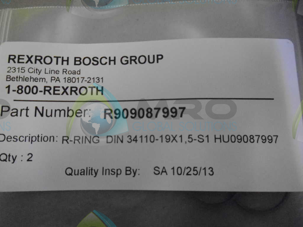 REXROTH R909087997 R-RING *NEW IN ORIGINAL PACKAGE*