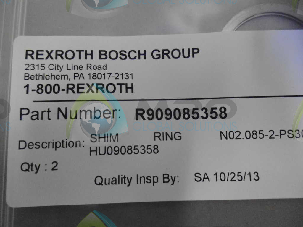 REXROTH R909085358 RING *NEW IN ORIGINAL PACKAGE*