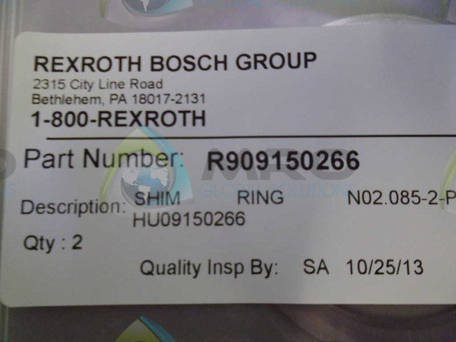 REXROTH R909150266 RING *NEW IN ORIGINAL PACKAGE*