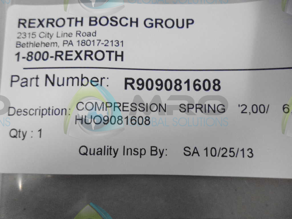 REXROTH R909081608 SPRING *NEW IN ORIGINAL PACKAGE*
