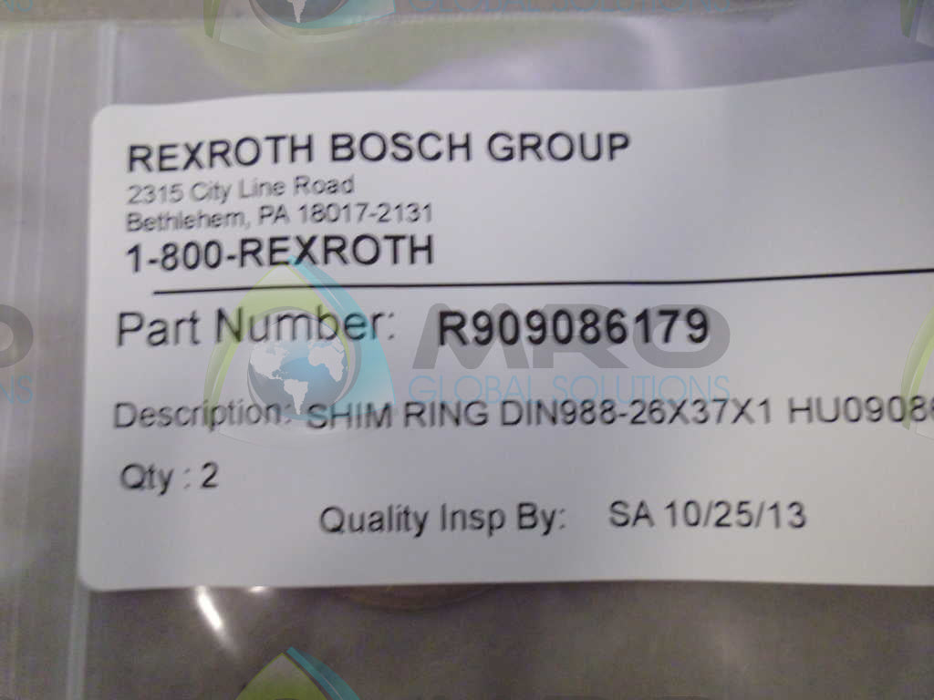 REXROTH R909086179 RING *NEW IN ORIGINAL PACKAGE*