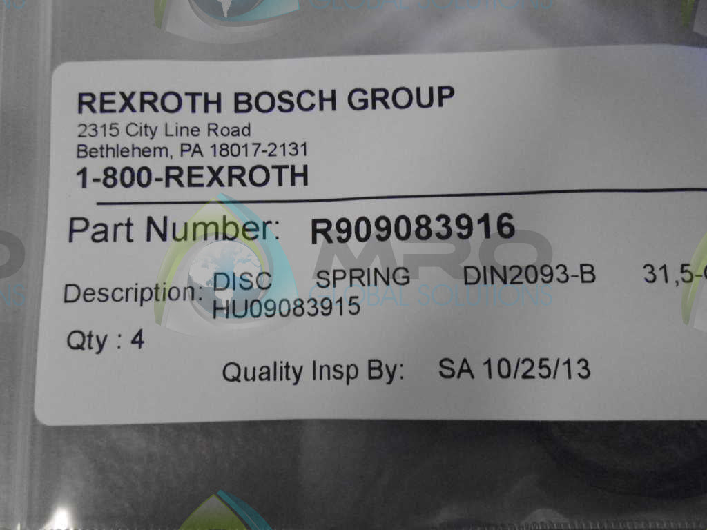 REXROTH R909083916 SPRING *NEW IN ORIGINAL PACKAGE*