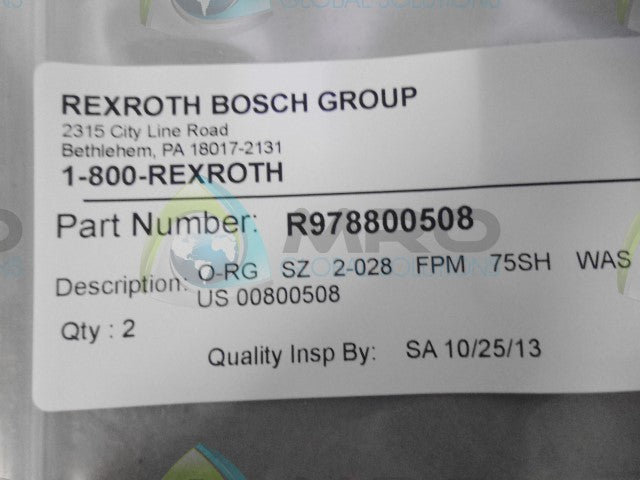 REXROTH R978800508 *NEW IN ORIGINAL PACKAGE*
