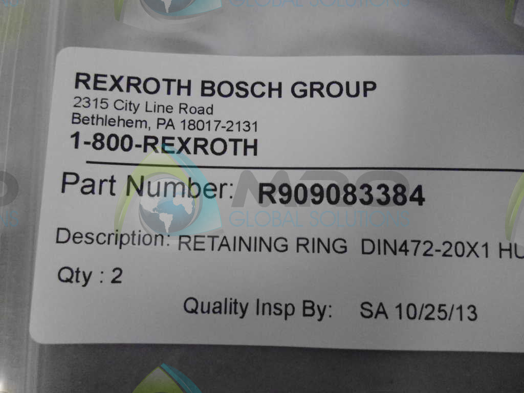 REXROTH R909083384 RING *NEW IN ORIGINAL PACKAGE*