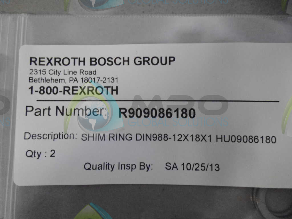REXROTH R909086180 RING *NEW IN ORIGINAL PACKAGE*