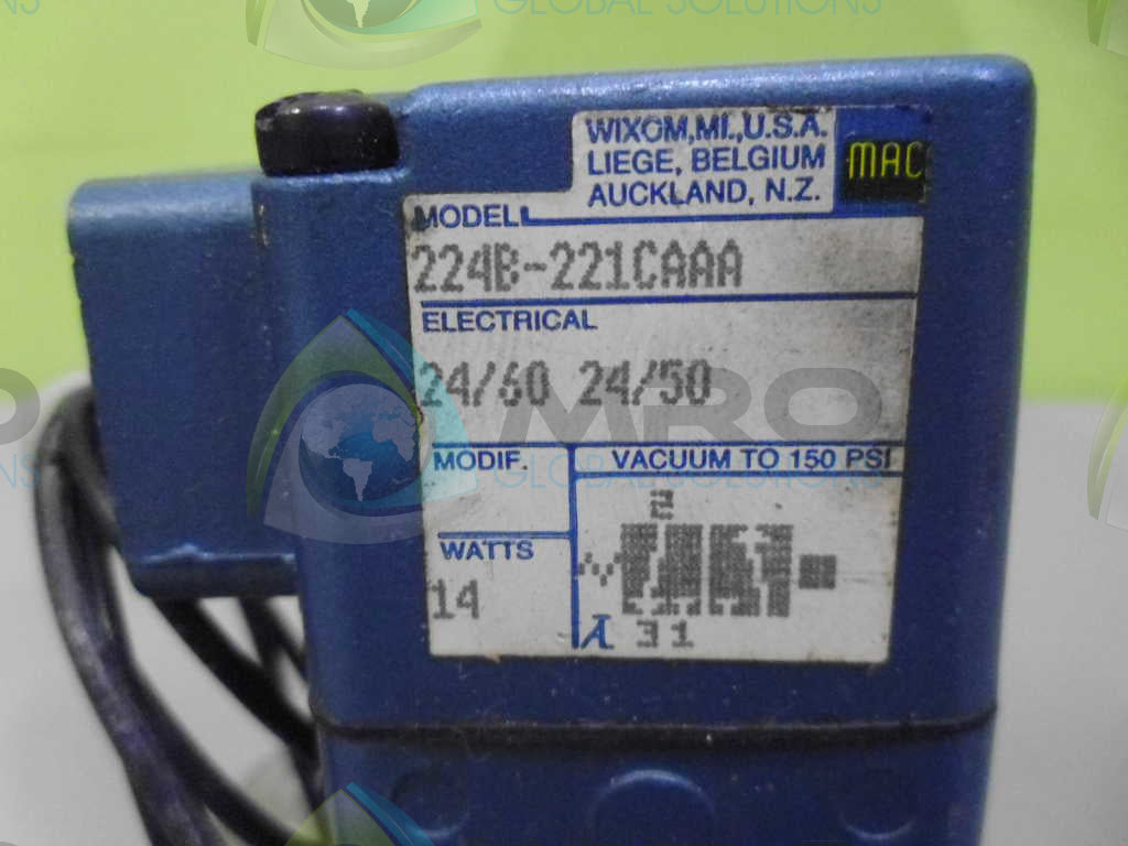 MAC 224B-221CAAA VALVE *NEW NO BOX*