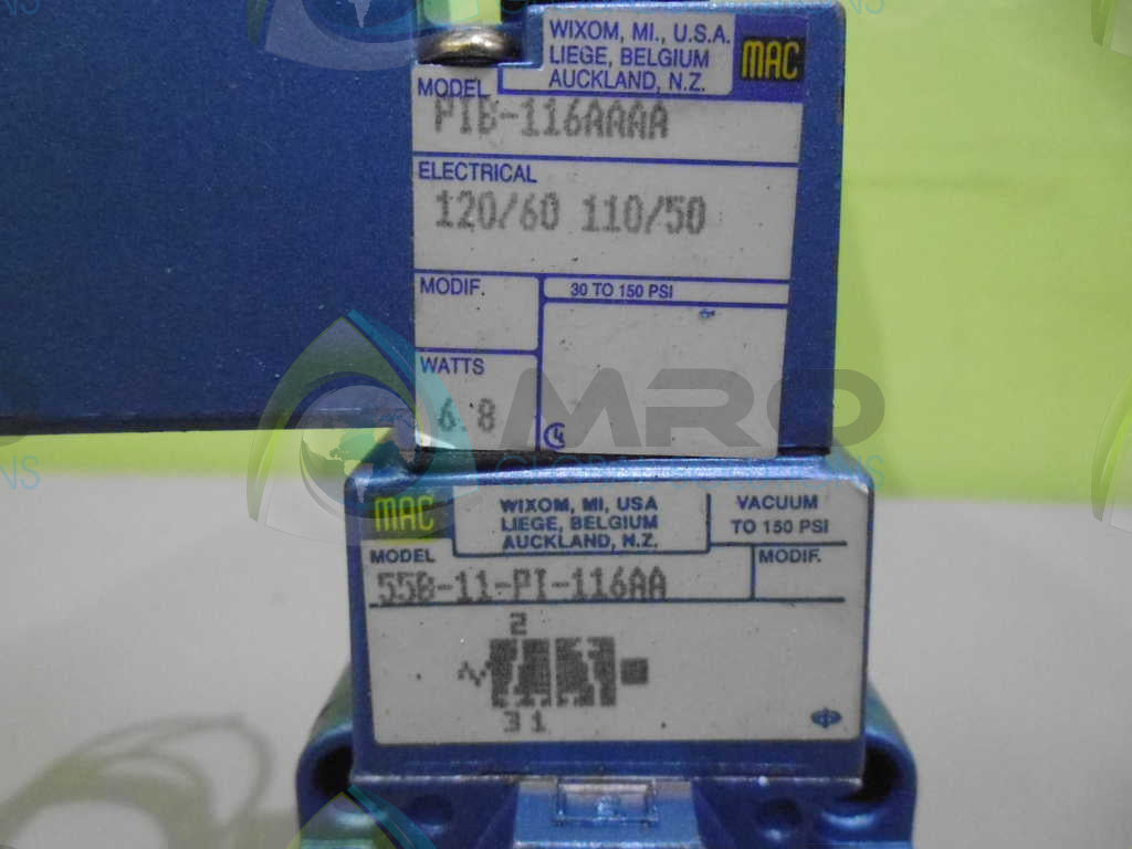 MAC 55B-11-PI-116AA VALVE *NEW NO BOX*